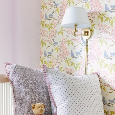 Boston Linen Swing Arm Sconce by Visual Comfort at