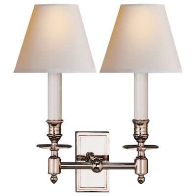 French Double Library Wall Sconce by Visual Comfort at