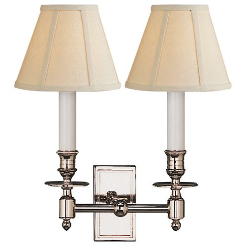 French Double Library Wall Sconce