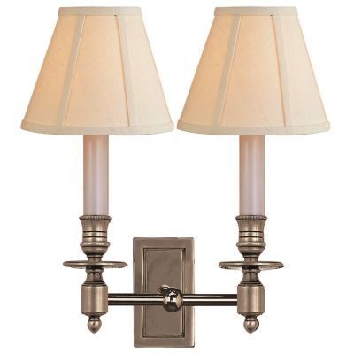 French Double Library Wall Sconce
