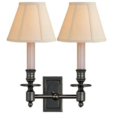 French Double Library Wall Sconce