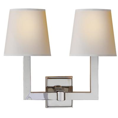 Square Tube Double Wall Sconce