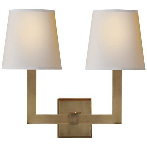 Square Tube Double Wall Sconce