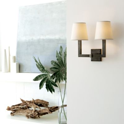 Square Tube Double Wall Sconce