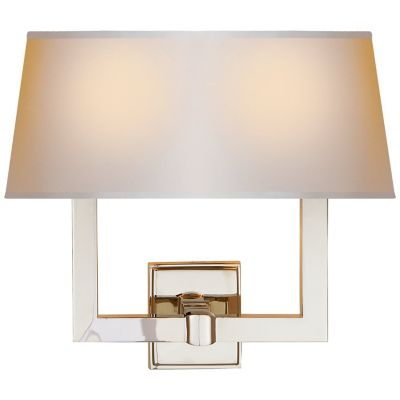 Square Tube Double Wall Sconce