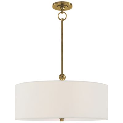 S5115SB by Visual Comfort - Rivers Small Fluted Pendant in Soft Brass