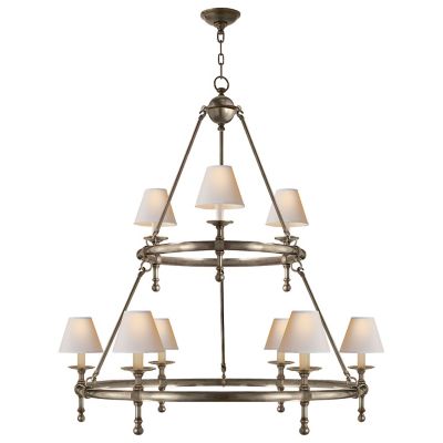 Classic Two-Tier Ring Chandelier