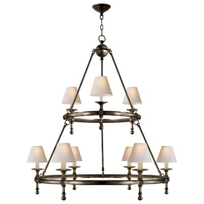 Classic Two-Tier Ring Chandelier