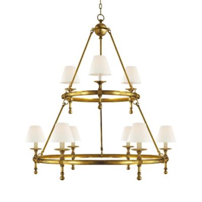 Classic Two-Tier Ring Chandelier