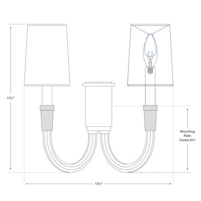 Buy Vivian Double Sconce By Visual Comfort