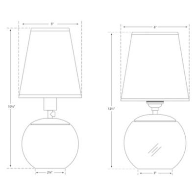 Visual Comfort Lighting, Terri Round Accent Lamp, Table & Task