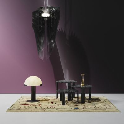 Shown in Bronze finish, lit, in use