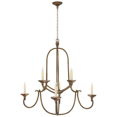 Visual Comfort Medium 18th Century Chandelier - Antique Burnished Brass