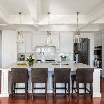 Shown in Polished Nickel finish with Clear shade, in use