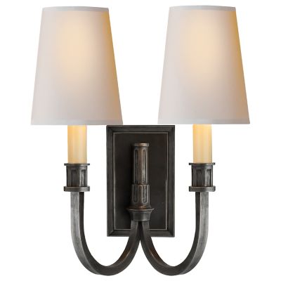 Modern Library 2-Light Wall Sconce