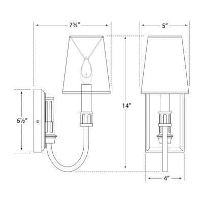 Modern Library Sconce