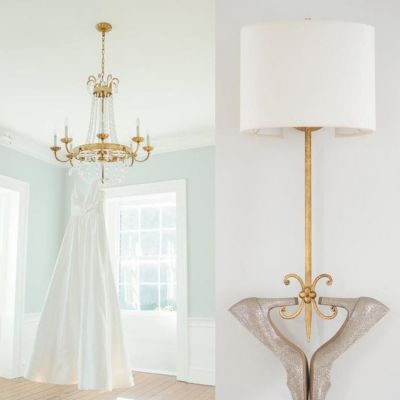 E.F. Chapman Paris Flea Market Chandelier in Brass by Visual Comfort  Signature at Destination Lighting