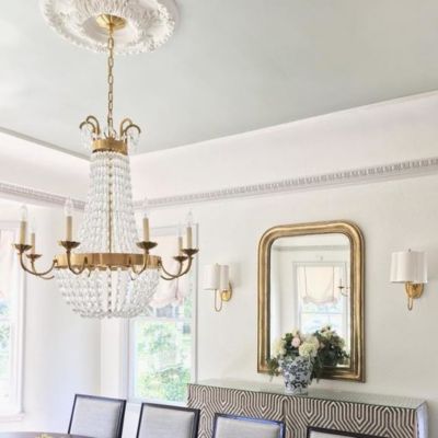 E.F. Chapman Paris Flea Market Chandelier in Brass by Visual Comfort  Signature at Destination Lighting