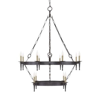 Branson 2-Tier Ring Torch Chandelier