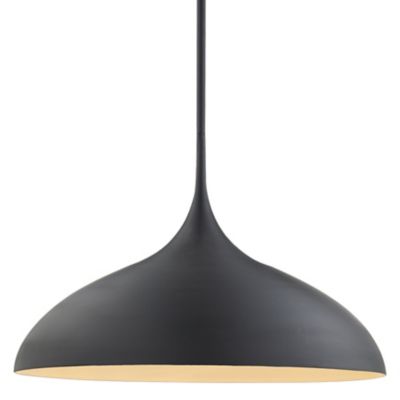 Agnes Large Pendant(Matte Black with Gild Interior)-OPEN BOX