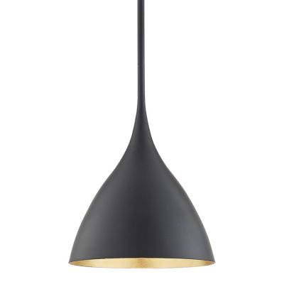 Agnes Pendant (Matte Black|Gild Interior|Small) - OPEN BOX