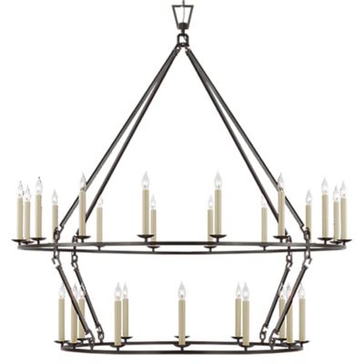 Darlana Extra-Large Two-Tiered Ring Chandelier