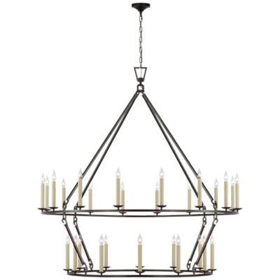 Darlana Extra-Large Two-Tiered Ring Chandelier
