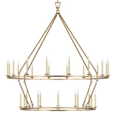 Darlana Extra-Large Two-Tiered Ring Chandelier