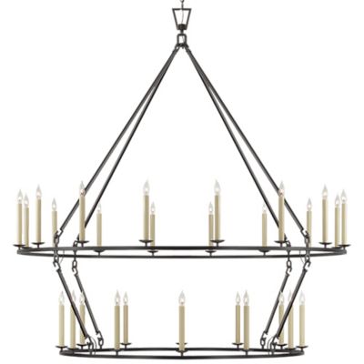 Darlana Extra-Large Two-Tiered Ring Chandelier