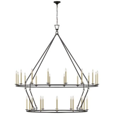 Darlana Extra-Large Two-Tiered Ring Chandelier