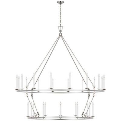 Darlana Extra-Large Two-Tiered Ring Chandelier