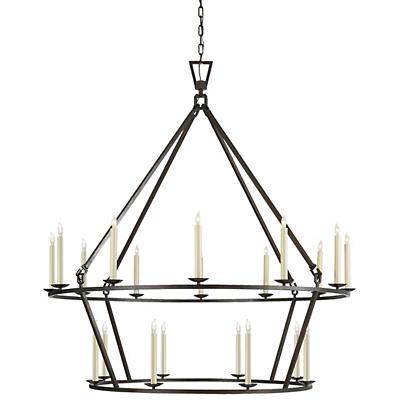 Darlana Extra-Large Two-Tiered Ring Chandelier
