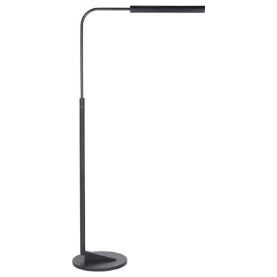 Black Metal Adjustable Floor Stand - 72H