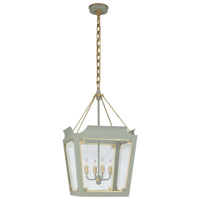 Modern Lantern Mini Metal Cordless Lamp on Antique Brass