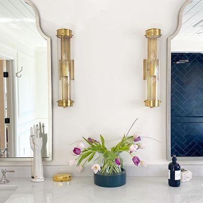 Visual Comfort Studio Hanover 11 Bathroom Wall Sconce Burnished Brass  CV1053BBS