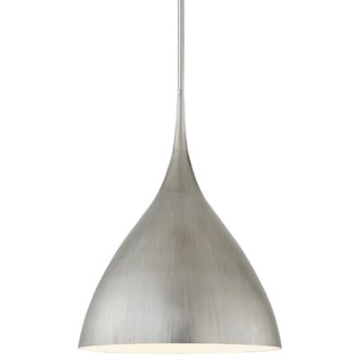 Agnes Pendant (Silver Leaf with White Interior|Med)-OPEN BOX
