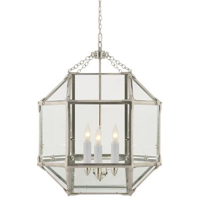 Morris Medium Pendant (Clear|Polished Nickel) - OPEN BOX