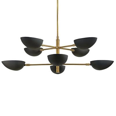 Graphic Two-Tier Chandelier