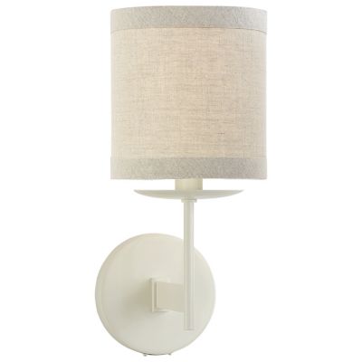 Walker Wall Sconce (Light Cream with Natural Linen)-OPEN BOX