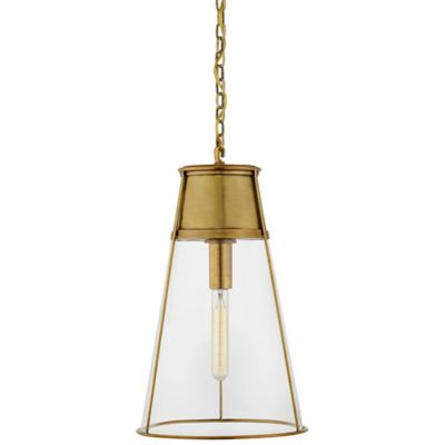 Robinson Pendant (Antique Brass with Clear Glass) - OPEN BOX
