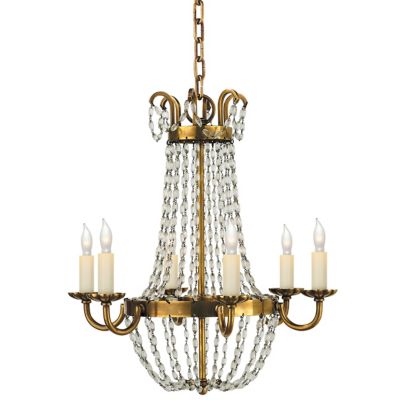 Paris Flea Market Chandelier(Burnished Brass|Small)-OPEN BOX