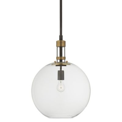 Gable Globe Pendant (Bronze and Antique Brass) - OPEN BOX