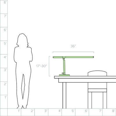 Barrett Arm LED Desk Light by Visual Comfort at