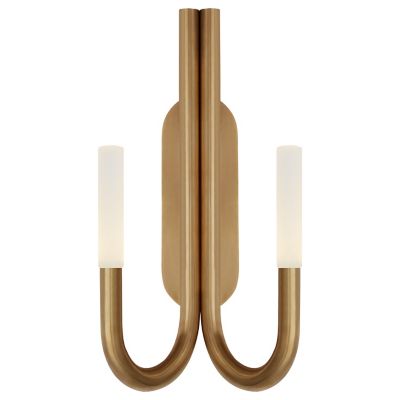 Rousseau 2-Light LED Wall Sconce (Brass w/Crystal)-OPEN BOX