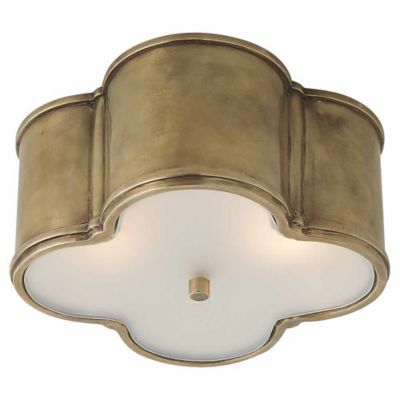 Basil Flushmount (Natural Brass|11 Inch) - OPEN BOX