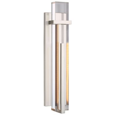 Shown in Polished Nickel finish, Crystal Shade Material