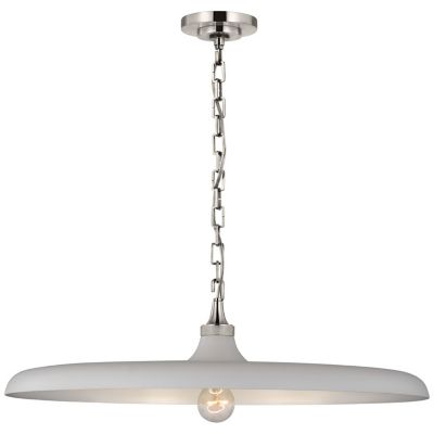 https://images.lumens.com/is/image/Shown in Polished Nickel finish, Plaster White Shade Color, Large size