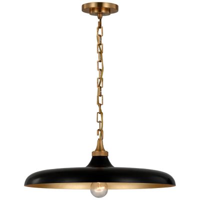 https://images.lumens.com/is/image/Shown in Hand-Rubbed Antique Brass finish, Aged Iron Shade Color, Medium size