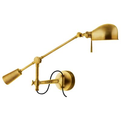 RL 67 Boom Arm Wall Sconce (Natural Brass) - OPEN BOX RETURN