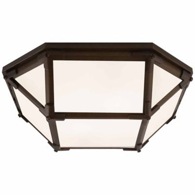 Morris Flushmount (White|Antique Zinc|Small) - OPEN BOX